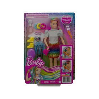 Barbie bábika s leopardou dúhou,...