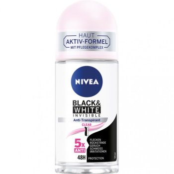 Nivea Antiperspirant 50ml Black&White Invisible Clear
