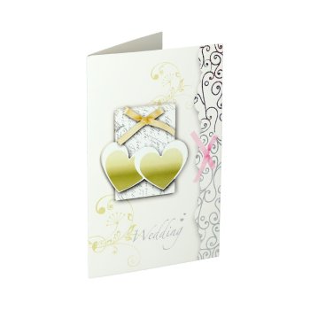 SPIRIT Card 3D Grusskarte "Wedding Hearts"