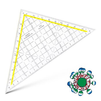 ARISTO TZ-Dreieck 22,5 cm ohne Facette, Tuschenoppen (AR1650/1)