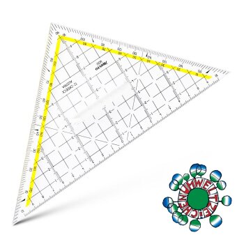 ARISTO TZ-Dreieck 22,5 cm mit Griff, Facette an...