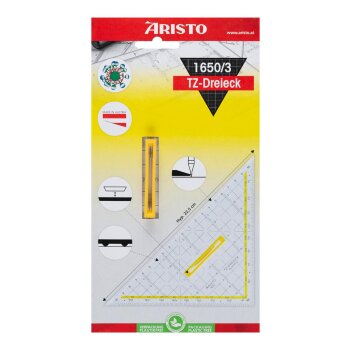 ARISTO TZ-Dreieck 22,5 cm mit Griff, Facette an...