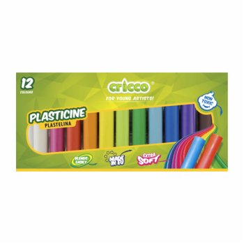 CRICCO plastelína, 200g - 12 rôznych farieb