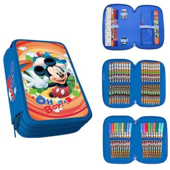Mickey Mouse Triple Federpenal Oh Boy 44-teilig
