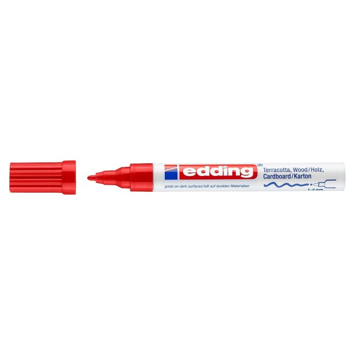 edding 4040 Mattlackmarker rot