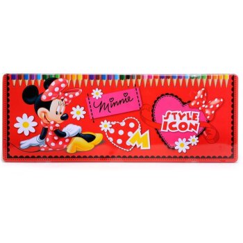 Farbičky Minnie Mouse - kovová krabička - 50 kusov