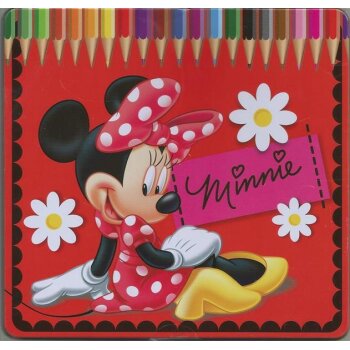 Buntstifte Disney Minnie Mouse in Metallbox 24er
