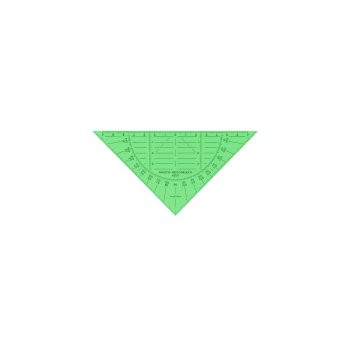 ARISTO trojuholník 1550, ohybný, bez fazety...