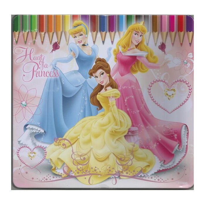 Buntstifte Disney Princess in Metallbox 24er