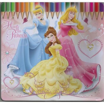 Buntstifte Disney Princess in Metallbox 24er