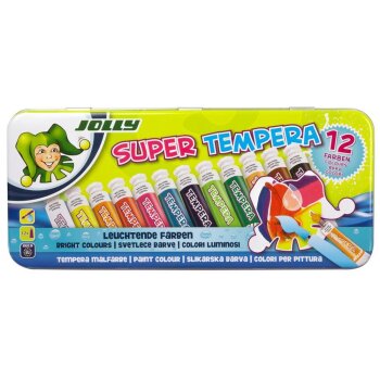 JOLLY Super Tempera - temperové farby - 12 x 7,5 ml