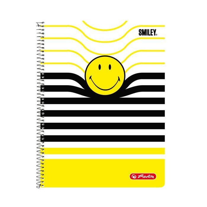 herlitz Collegeblock Smiley B&Y "Stripes", DIN A4