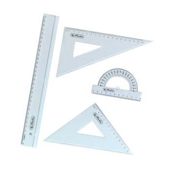 herlitz Geometrie-Set 4-teilig Kunststoff