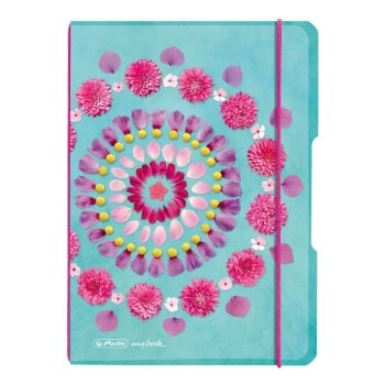 herlitz my.book flex Notizheft A5 40 Blatt kariert Flowers