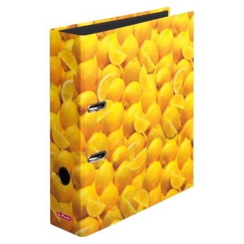 herlitz Motivordner maX.file Zitronen 8 cm, DIN A4