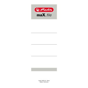 herlitz Ordnerrücken-Etikett maX.file, 8 cm,...