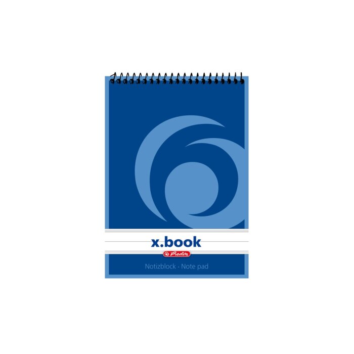 herlitz špirálový poznámkový blok x.book - A6 - 50 listov - linajkový