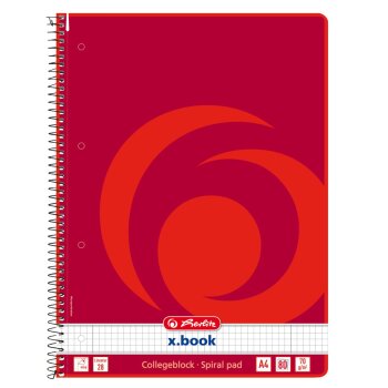 herlitz Collegeblock x.book A4, A4, 80 listov -...