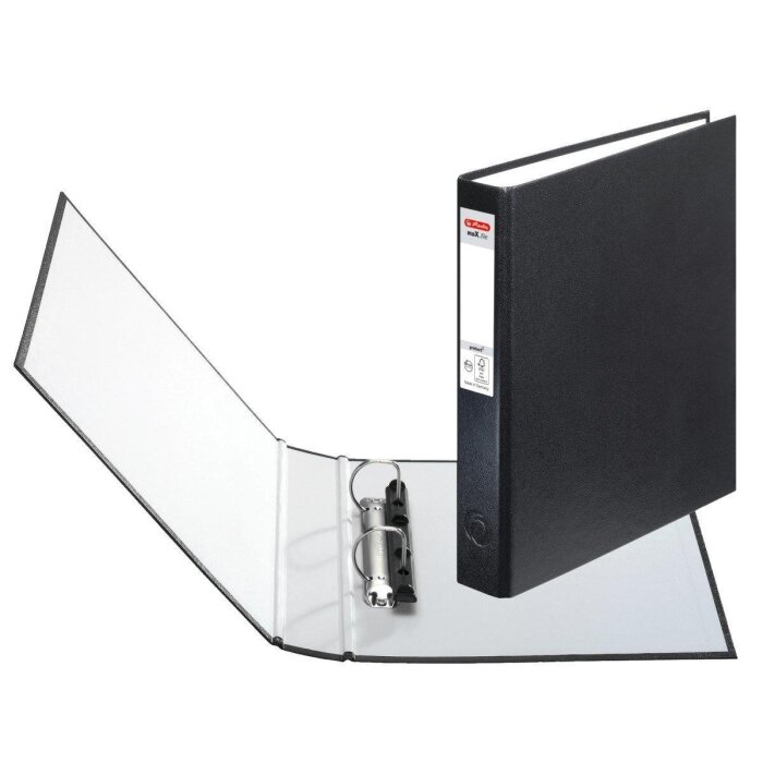 herlitz maX.file protect 2-krúžkový zakladač A5, 40mm - čierny