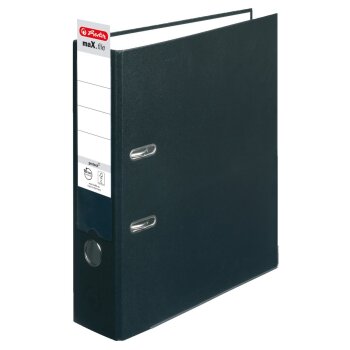 herlitz Ordner maX.file protect A4 80mm schwarz