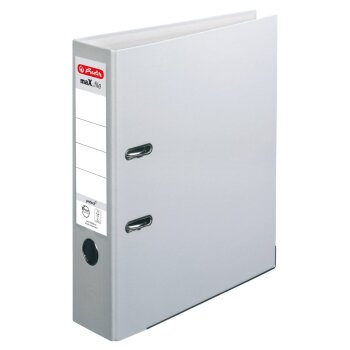 herlitz Ordner maX.file protect A4 80mm grau