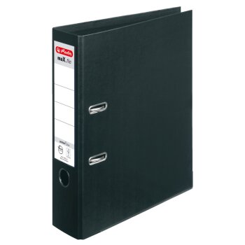 herlitz Ordner maX.file protect+ A4 80mm schwarz
