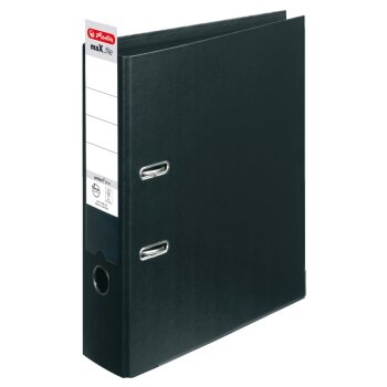 herlitz Ordner maX.file protect+ A4 80mm schwarz