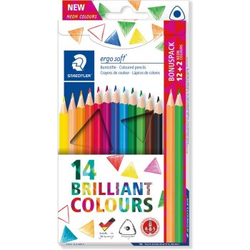 STAEDTLER ergosoft 157 - trojhranné farbičky - v...