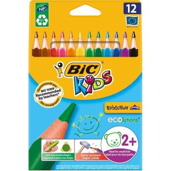 BIC KIDS trojhranné farbičky Evolution Triangle -...