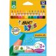 BIC KIDS trojhranné farbičky Evolution Triangle - 12 ks v puzdre