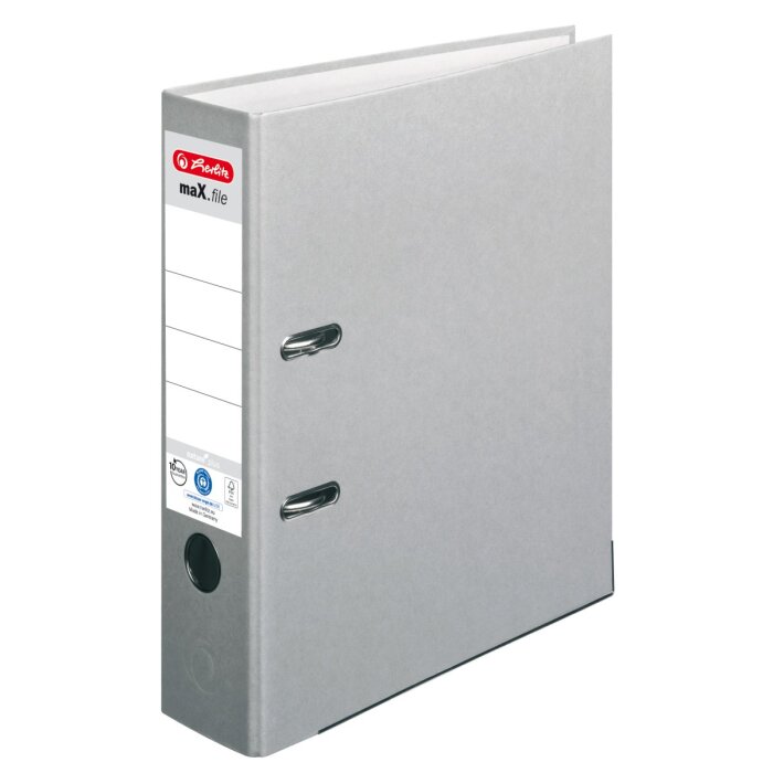 herlitz maX.file zakladač nature+ A4 80mm - šedý