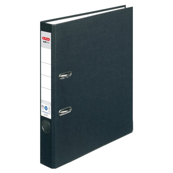 herlitz maX.file zakladač nature plus, A4 - šírka chrbta 5cm - čierny