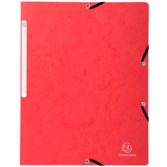 EXACOMPTA Eckspannermappe, DIN A4, aus Karton, rot