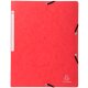 EXACOMPTA Eckspannermappe, DIN A4, aus Karton, rot