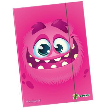 JOLLY MONSTER zakladač s gumičkou - ružový