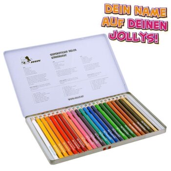 JOLLY Supersticks Delta pastelky - 24ks v kovovom puzdre...