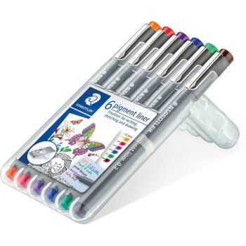 STAEDTLER pigment liner - 0,30 mm - 6 ks