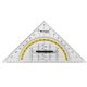 WESTCOTT geometrický trojuholník, prepona: 220 mm, s rukoväťou