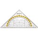 WESTCOTT Geometriedreieck zum Abheften, Hypotenuse: 140 mm