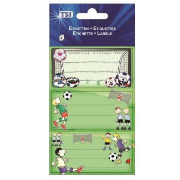 TSI etikety na učebnice - 3 x 3 ks - futbal