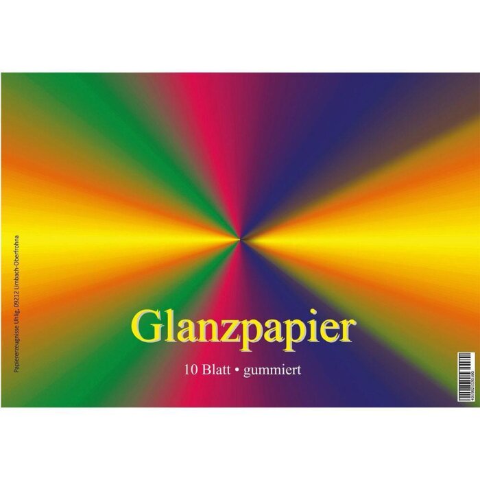 TSI Glanzpapier 25 x 17cm gummiert 10 Blatt