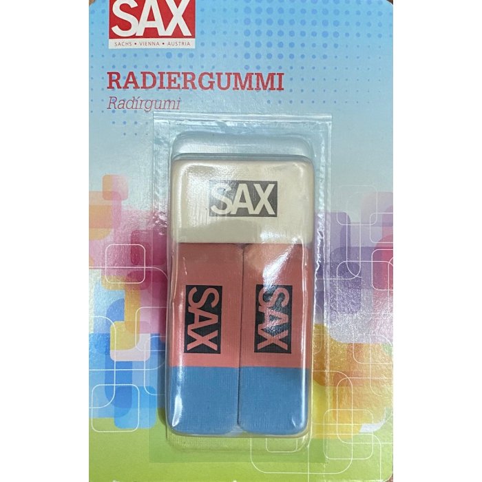 SAX Radiergummi Set 3-teilig