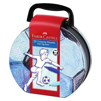 FABER-CASTELL Fasermaler CONNECTOR PEN, 33er Fussball