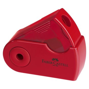 FABER-CASTELL Einfachspitzdose SLEEVE Mini rot