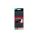 FABER-CASTELL trojhranné farbičky Black Edition Neon & Pastel - 12 ks v krabičke