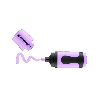 edding 7 mini zvýrazňovač - pastelovo fialový