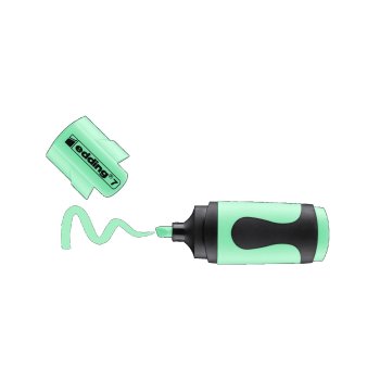 edding 7 mini zvýrazňovač - pastelovo zelený