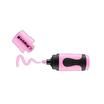 edding 7 mini zvýrazňovač - pastelovo ružový