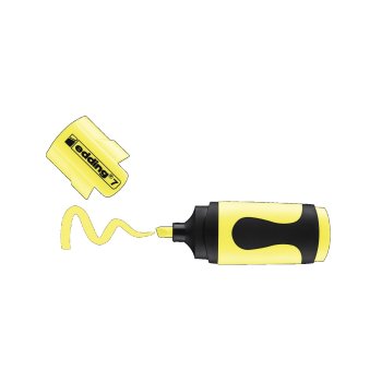 edding 7 mini zvýrazňovač - pastelovo žltý