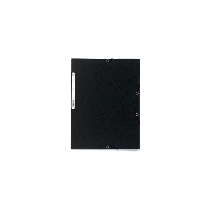 EXACOMPTA 3-chlopňový obal na dokumenty s rohovými gumičkami, A4, kartón 400 g/qm - čierny
